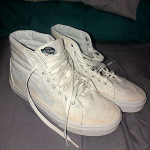 White Vans High Tops